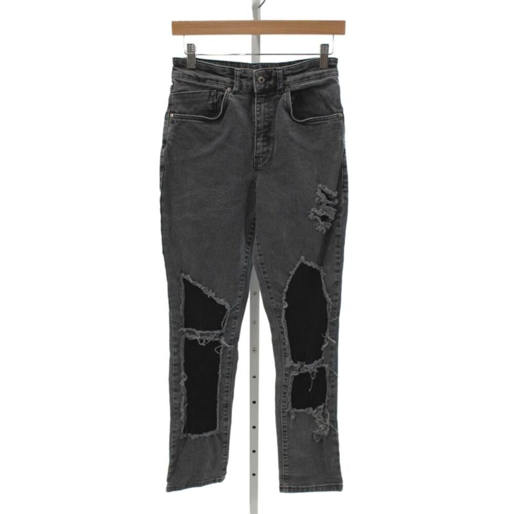 The Ragged Priest Women Gray Straight Jeans Cotton High Rise Size 28